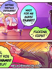 And you, little missy! You shold be ashamed of yourself doing these anal cartoons
