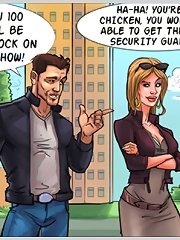 Horny cartoon sex comics slut picked up in the street for dirty fuck