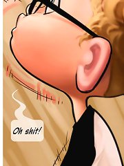 Fantastic toon porn images of this swallowing blonde and the woman's boobsjob to her institution buddie