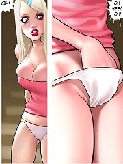 Milk gone crazy, great toon porn with that bitch fucking a young guy in 69 pose