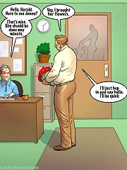 You come to see Jenny Summers? This lady should be done any minute, she's busy right now on cuckold toons